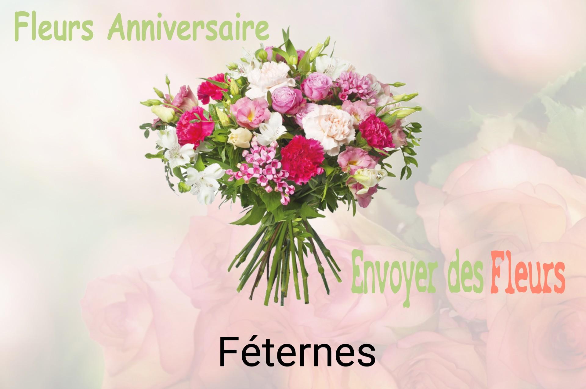 Bouquet de fleurs d’anniversaire livré à Féternes