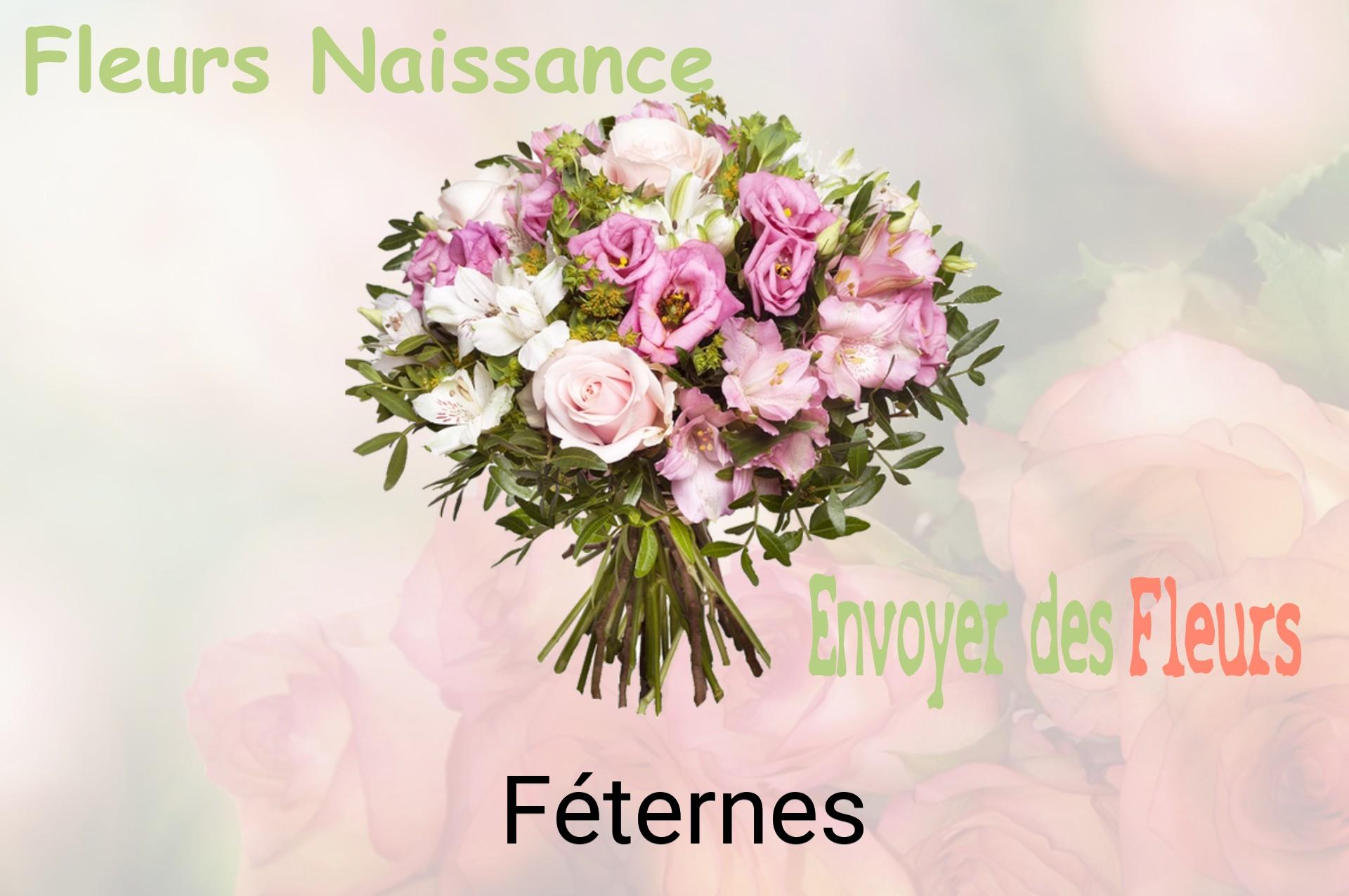 Bouquet de fleurs de naissance livré à Féternes